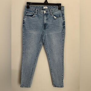 Kensie High Rise Embellished Jeans Light Blue Size 8/29